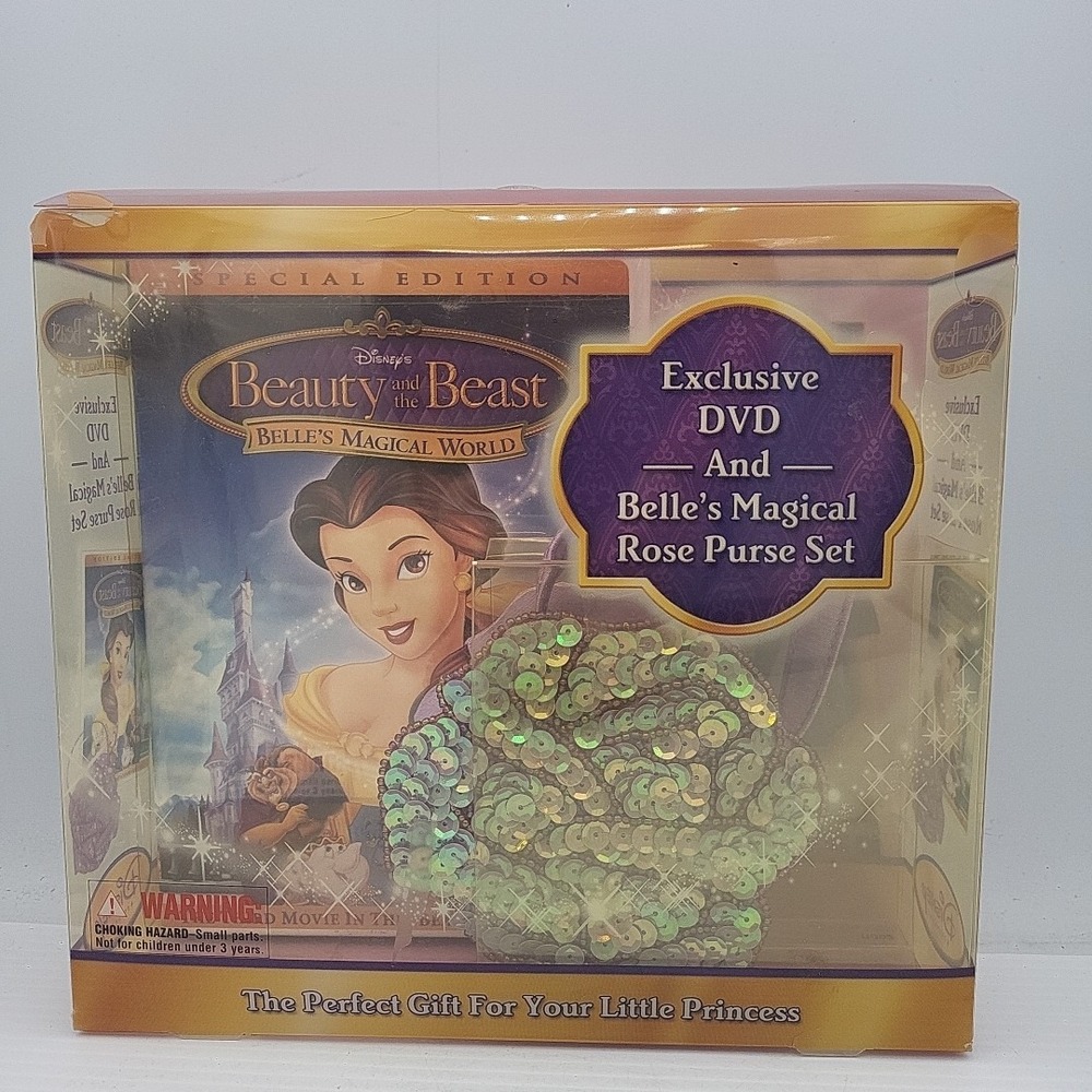 Disney Beauty and‎ The Beast Exclusive Video DVD And Purse Set